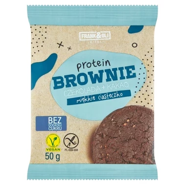 Frank&Oli Protein Brownie Miękkie ciasteczko czekolada + kakao 50 g - 0