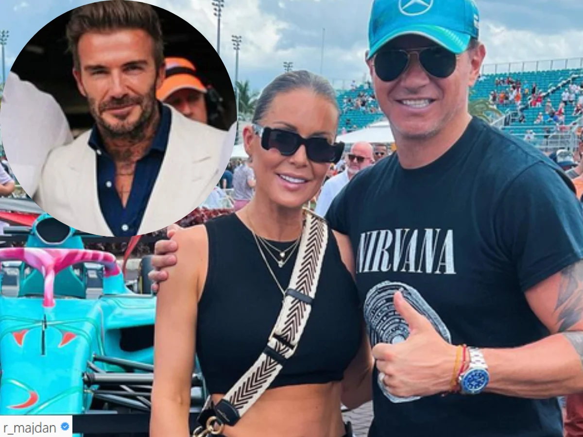 Rozenek i Majdan na imprezie z Beckhamami. Radosław przyćmił Davida?