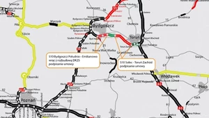 Są umowy na dwa odcinki drogi S10. Połączą Bydgoszcz z Toruniem