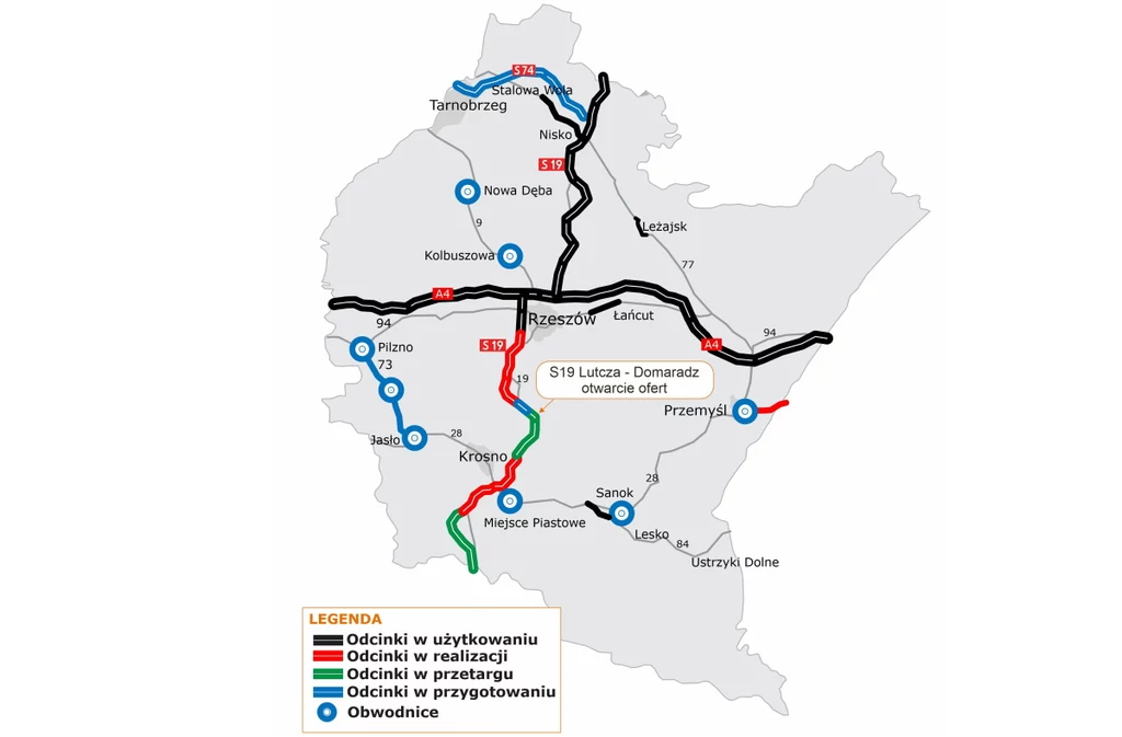 Dzięki nowym odcinkom drogi S19 łatwiej będzie dojechać m.in. w Bieszczady