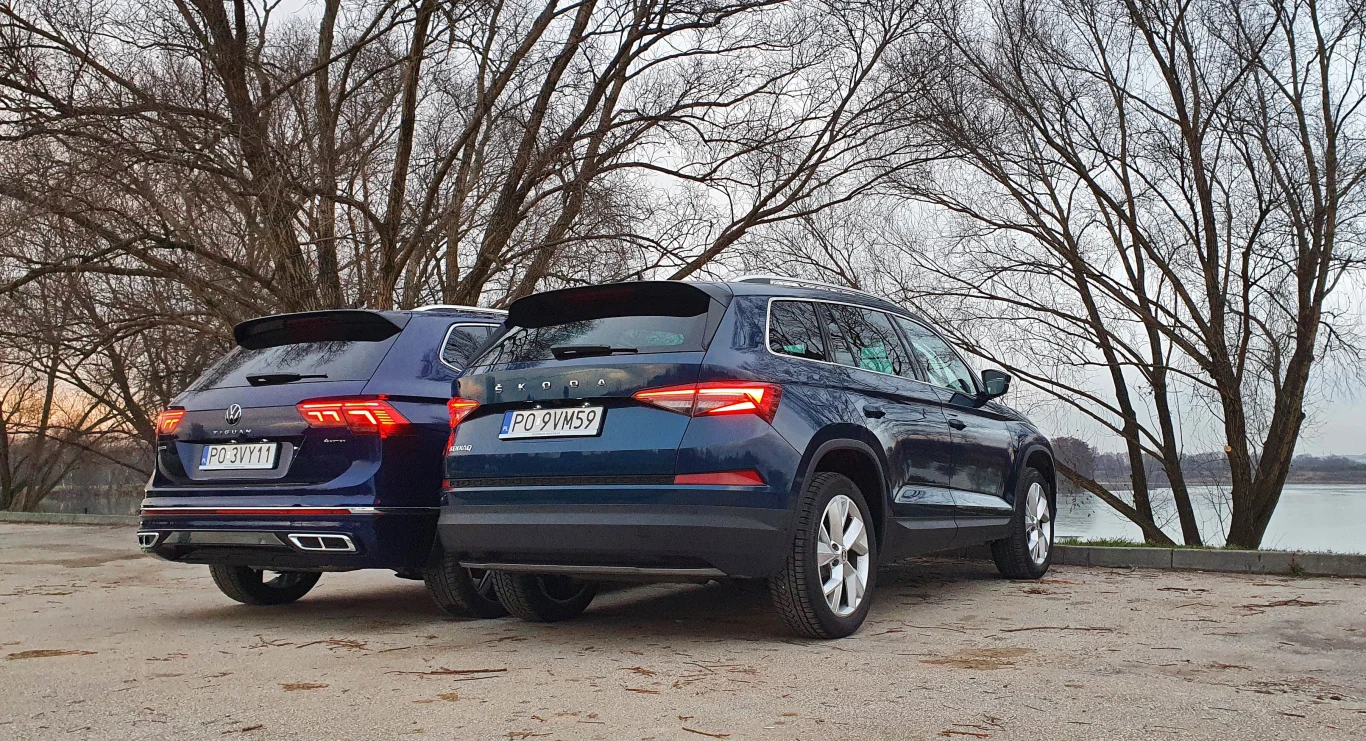 Volkswagen Tiguan Allspace kontra Skoda Kodiaq Volkswagen Tiguan Allspace kontra Skoda Kodiaq