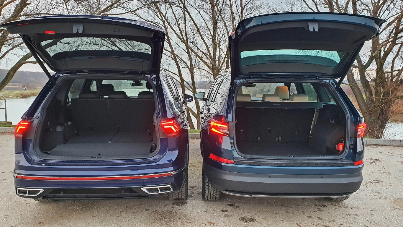 Volkswagen Tiguan Allspace kontra Skoda Kodiaq Volkswagen Tiguan Allspace kontra Skoda Kodiaq