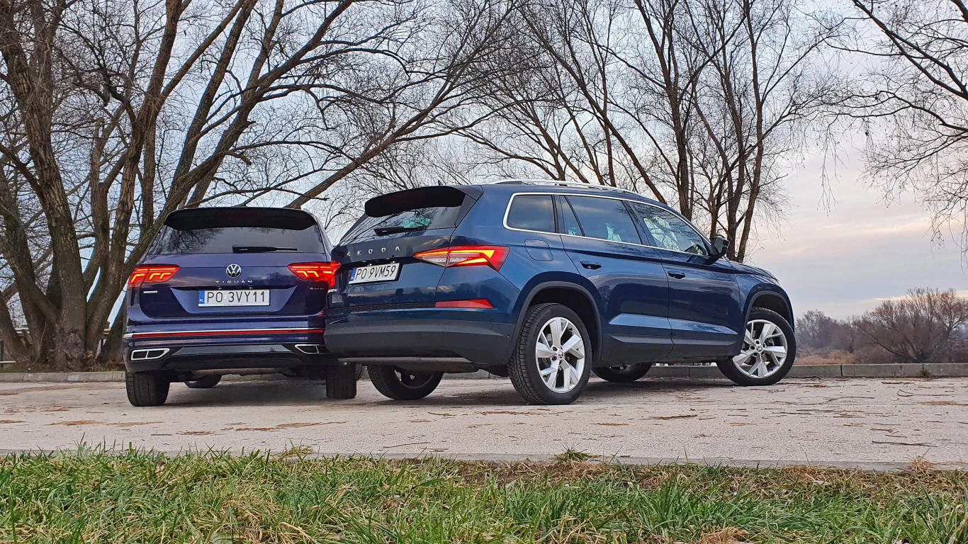 Volkswagen Tiguan Allspace kontra Skoda Kodiaq Volkswagen Tiguan Allspace kontra Skoda Kodiaq