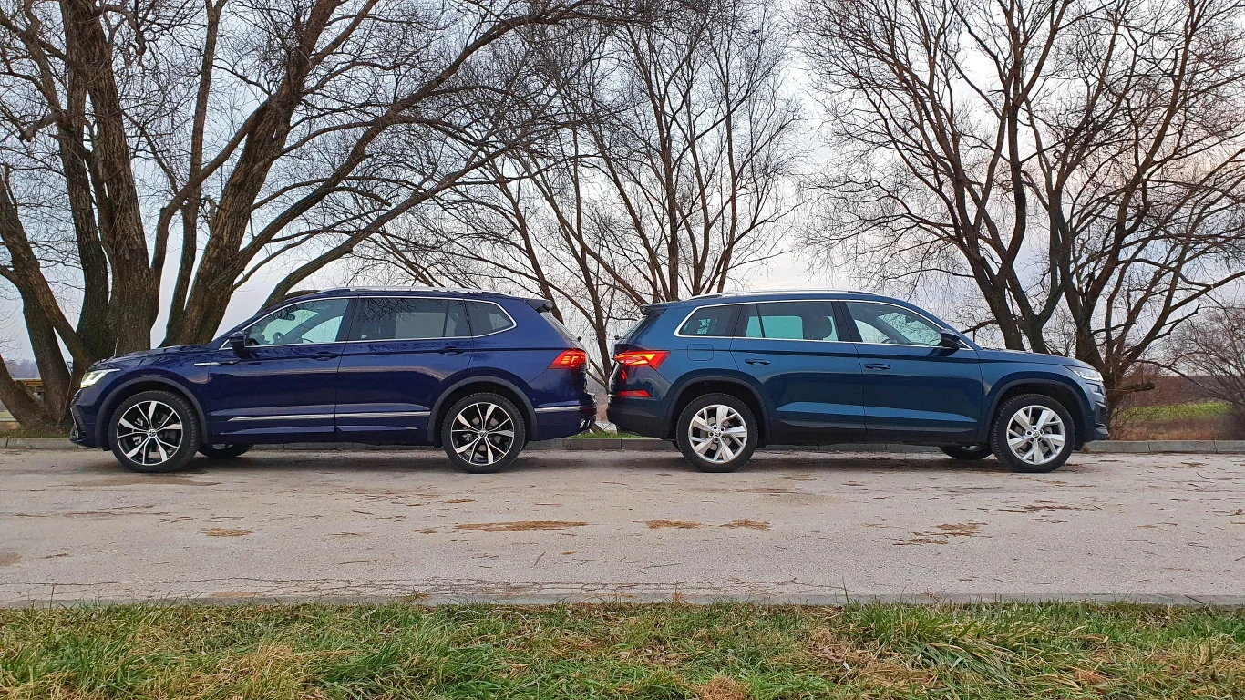 Volkswagen Tiguan Allspace kontra Skoda Kodiaq Volkswagen Tiguan Allspace kontra Skoda Kodiaq