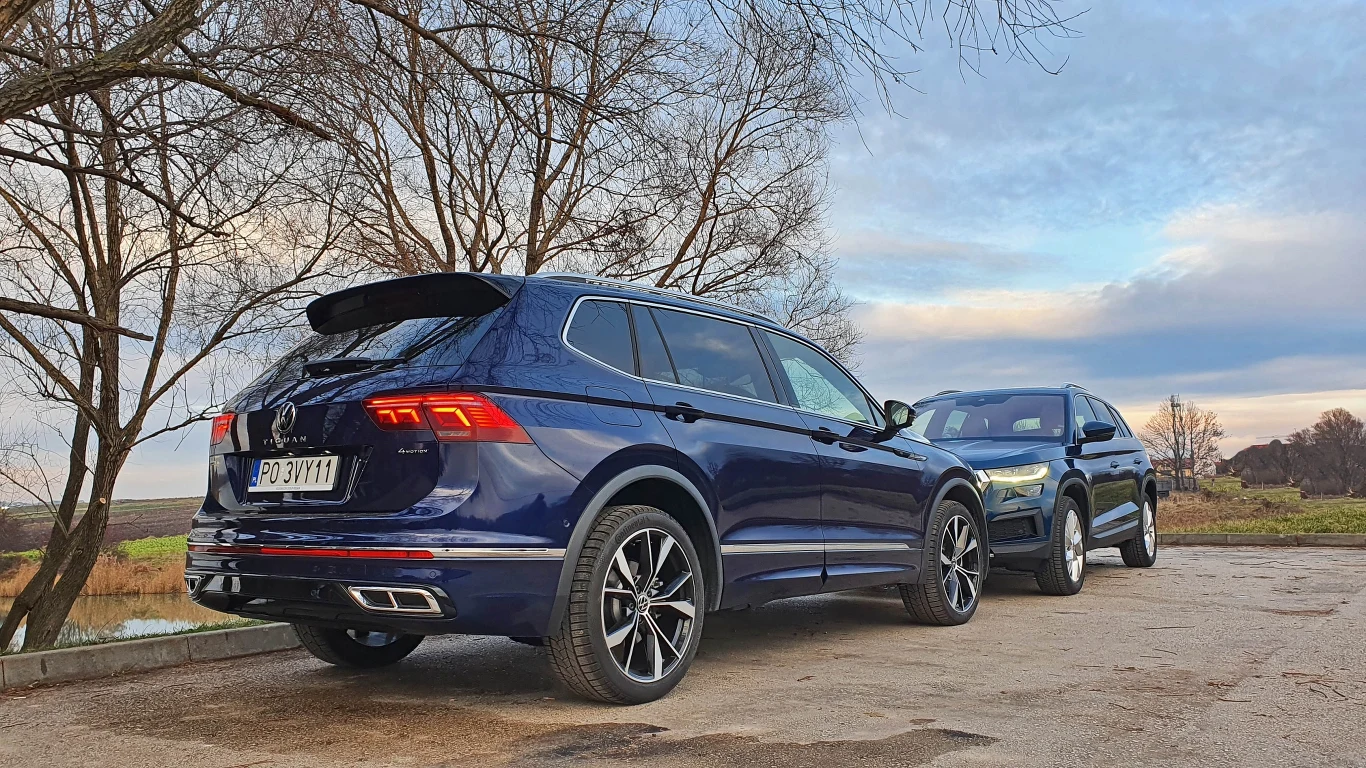 Volkswagen Tiguan Allspace kontra Skoda Kodiaq Volkswagen Tiguan Allspace kontra Skoda Kodiaq