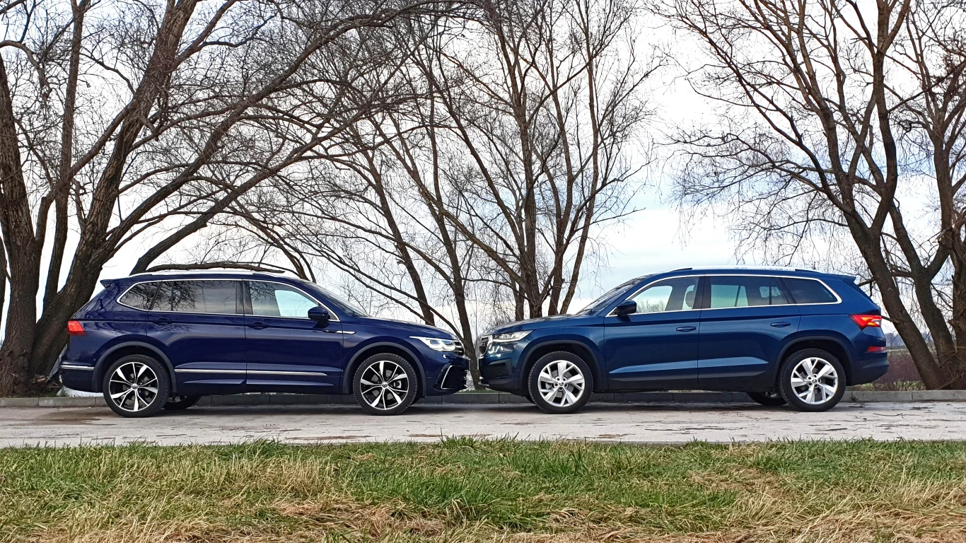 Volkswagen Tiguan Allspace kontra Skoda Kodiaq Volkswagen Tiguan Allspace kontra Skoda Kodiaq