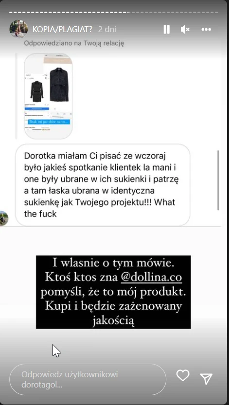 Instastories Doroty Gol