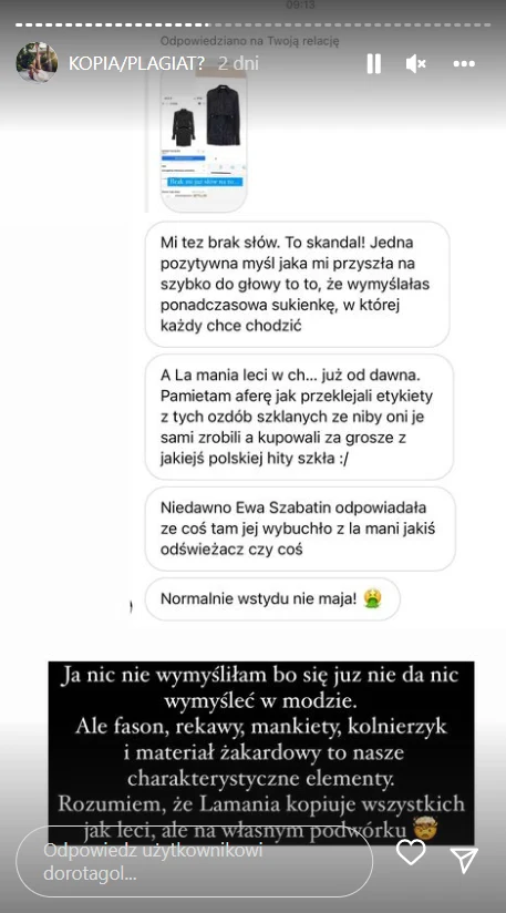 Instastories Doroty Gol