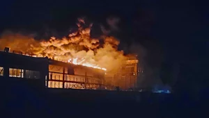 Pożar centrum handlowego w Odessie