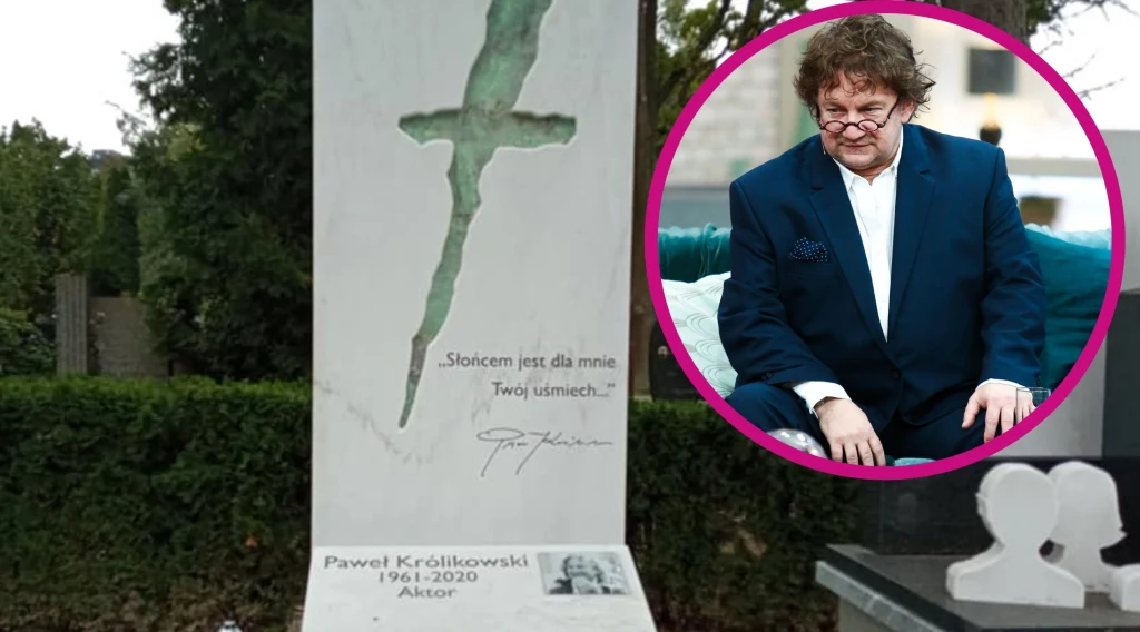 Grób Pawła Królikowskiego został zbezczeszczony Grób Pawła Królikowskiego został zbezczeszczony