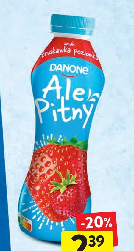 Ale Pitny Napój jogurtowy truskawka poziomka 290 g