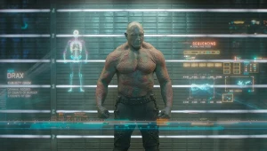 Dave Bautista w filmie "Strażnicy Galaktyki"