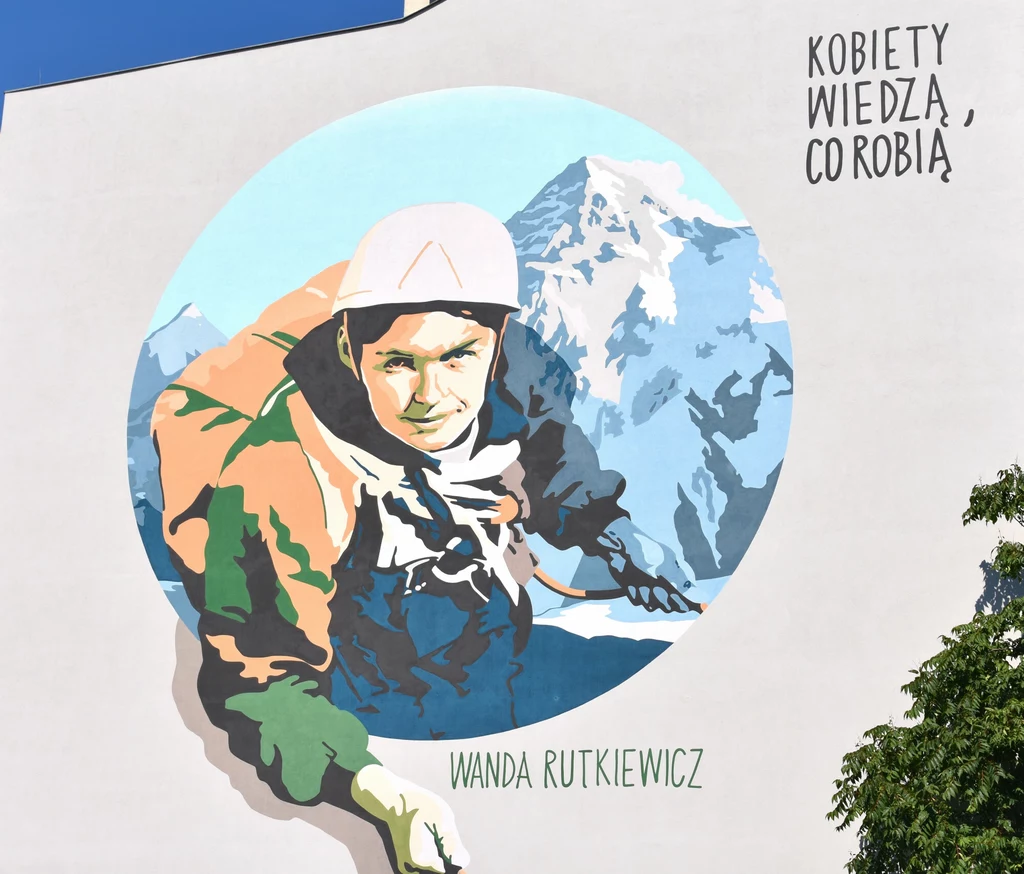 Mural Wandy Rutkiewicz we Wrocławiu