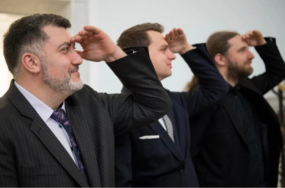 Założyciele partii Wolnościowcy Artur Dziambor, Dobromir Sośnierz i Jakub Kulesza Założyciele partii Wolnościowcy Artur Dziambor, Dobromir Sośnierz i Jakub Kulesza