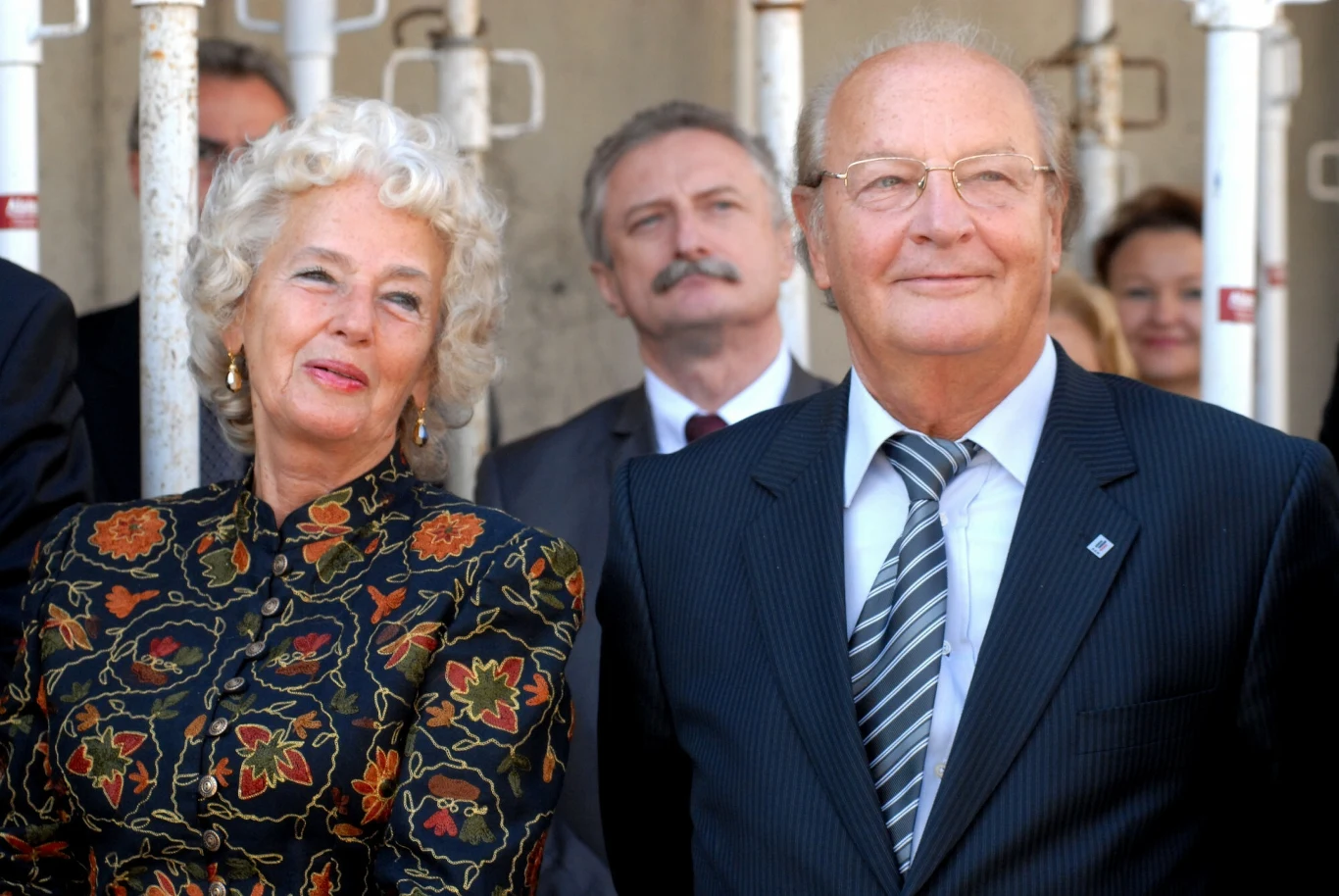 Wiesław Ochman z żoną Wiesław Ochman z żoną