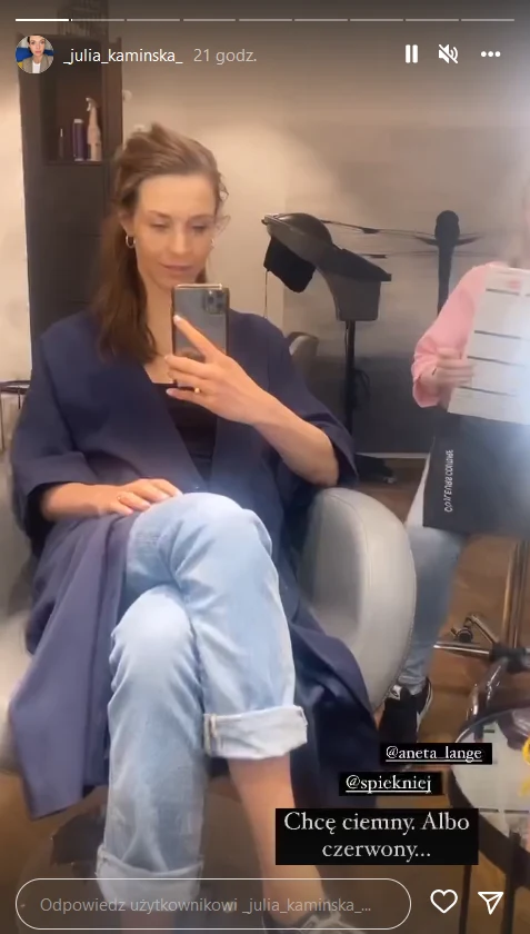 Nowy etap w życiu rozpoczęła od wizyty u fryzjera Foto IG: _julia_kaminska_/ Nowy etap w życiu rozpoczęła od wizyty u fryzjera Foto IG: _julia_kaminska_/