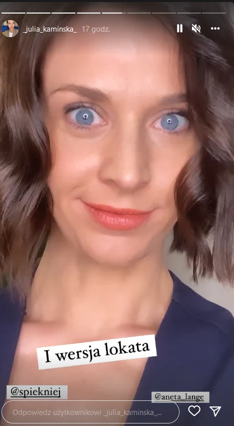 Pokazała się również w wariacji z loczkami Foto IG: _julia_kaminska_/ Pokazała się również w wariacji z loczkami Foto IG: _julia_kaminska_/