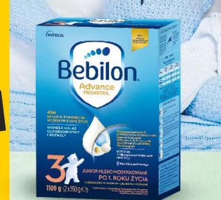 Bebilon 3 Pronutra-Advance Junior Mleko modyfikowane po 1. roku życia 1100 g (2 x 550 g)