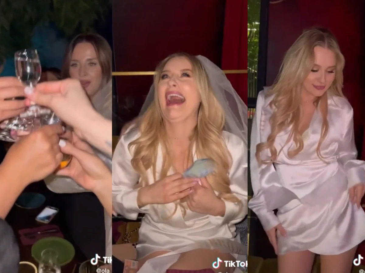 Ola Nowak zrelacjonowała, jak Andziaks bawiła się na swoim wieczorze panieńskim TikTok @ola_nowak