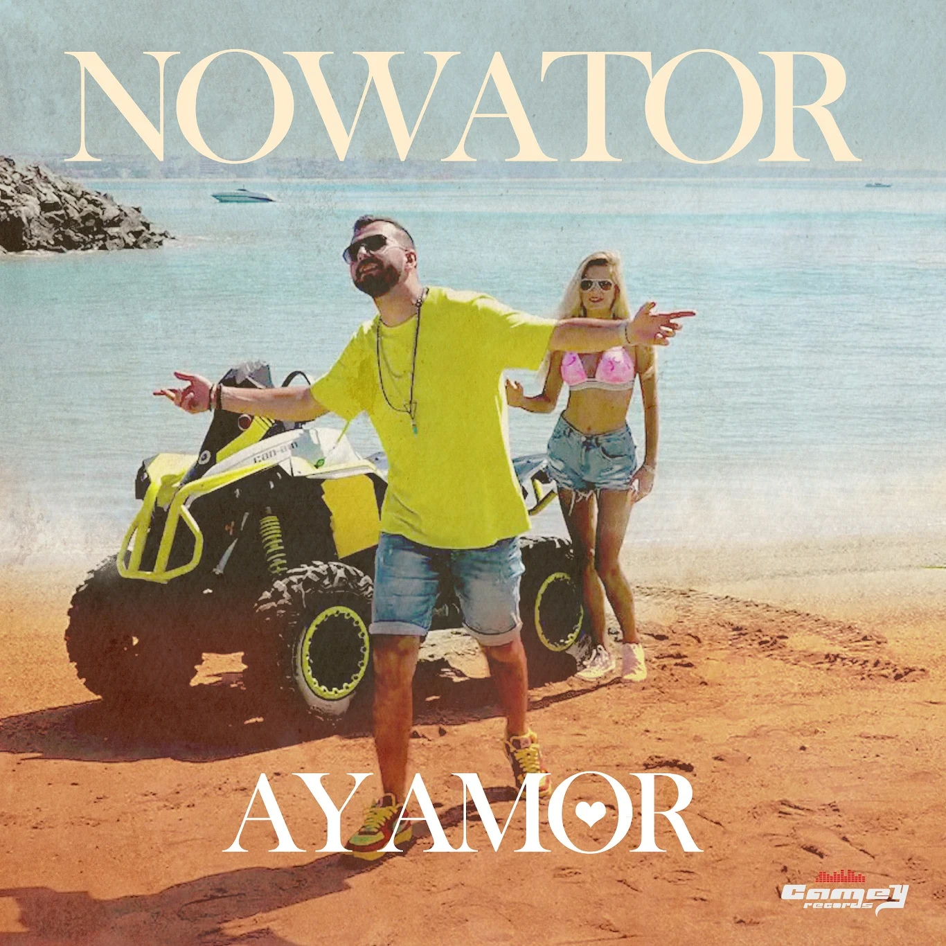 Okładka singla "Ay Amor" Nowatora Okładka singla "Ay Amor" Nowatora