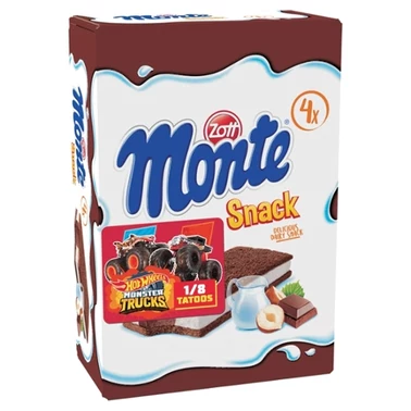 Zott Monte Snack Ciastko z kremem mlecznym i czekoladowo-orzechowym 116 g (4 x 29 g) - 2