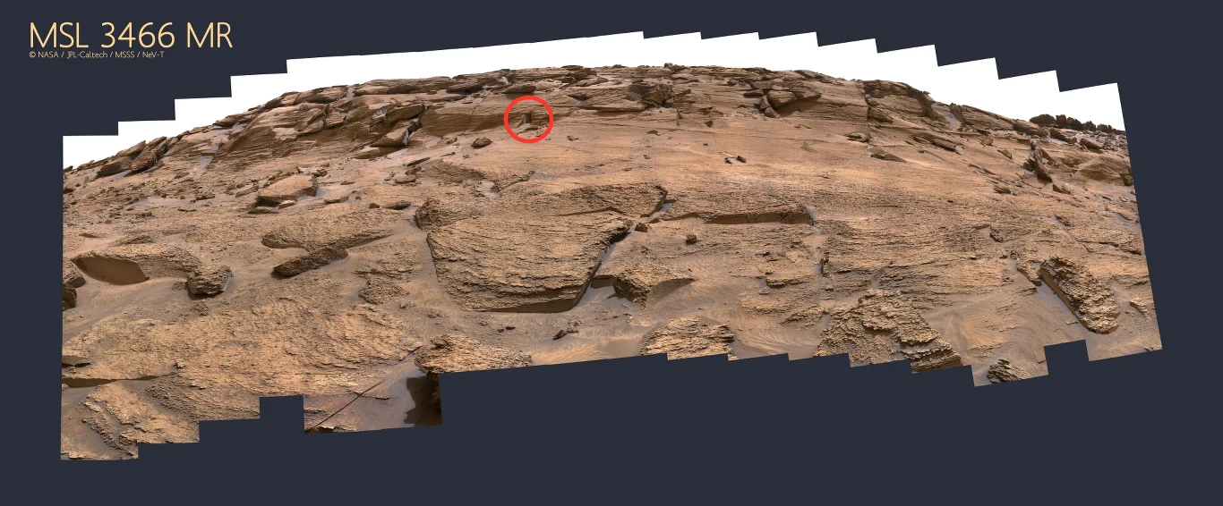 "Marsjańskie drzwi" widać dopiero w dużym powiększeniu. Oto oryginał zdjęcia z łazika Curiosity "Marsjańskie drzwi" widać dopiero w dużym powiększeniu. Oto oryginał zdjęcia z łazika Curiosity