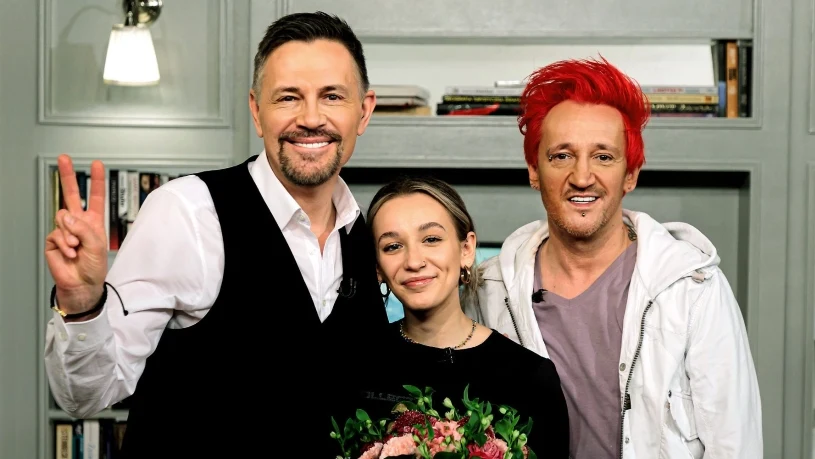 Michał i Fabienne Wiśniewscy u Krzysztofa Ibisza Michał i Fabienne Wiśniewscy u Krzysztofa Ibisza