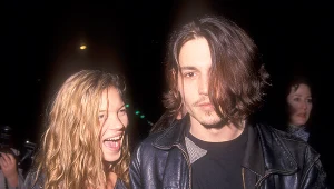 Kate Moss i Johnny Depp w 1989 roku