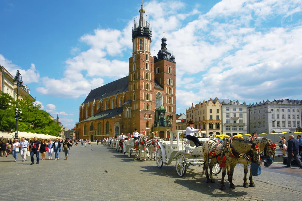 W Krakowie można spotkać także zagranicznych turystów