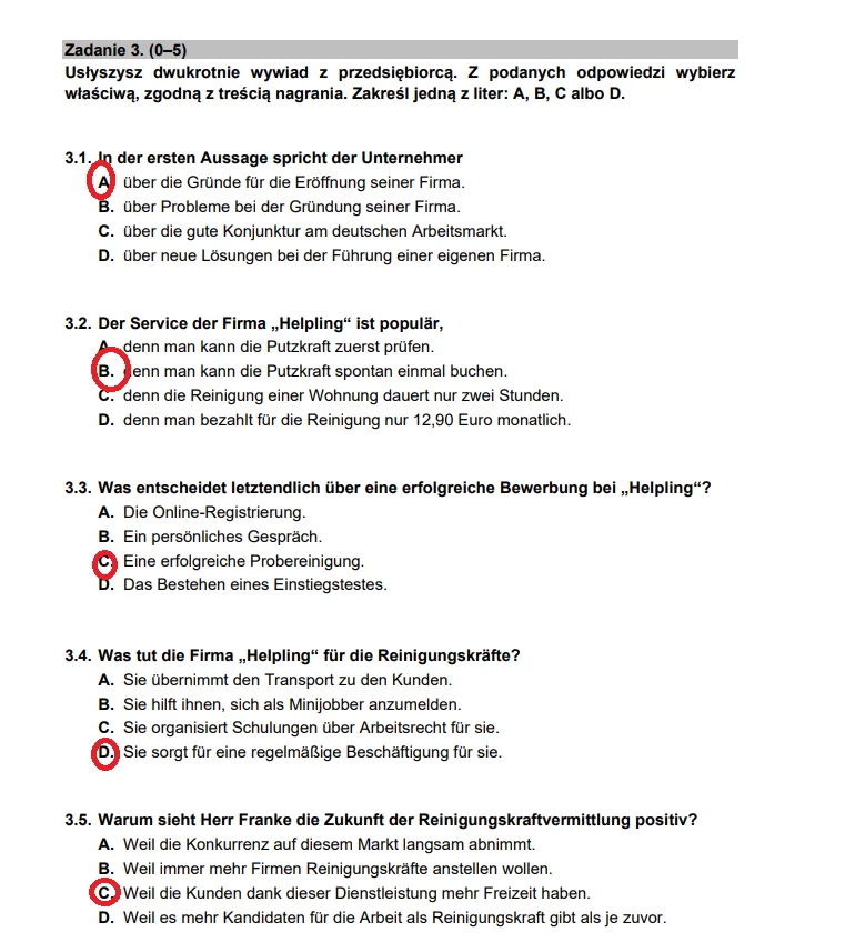 Arkusz 2022. Niemiecki - poziom rozszerzony. Arkusz CKE i odpowiedzi Arkusz 2022. Niemiecki - poziom rozszerzony. Arkusz CKE i odpowiedzi