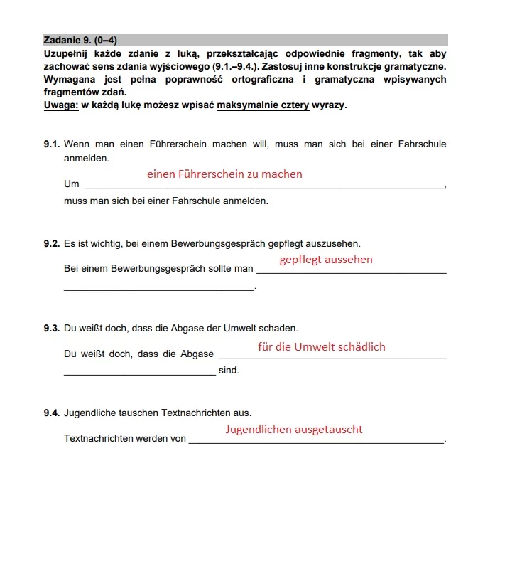 Matura 2022. Niemiecki rozszerzony. Arkusz i odpowiedzi Matura 2022. Niemiecki rozszerzony. Arkusz i odpowiedzi