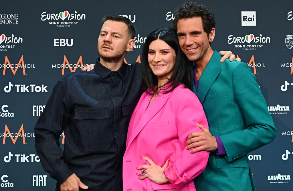 Alessandro Cattelan, Laura Pusini, Mika na Eurowizji 2022 Alessandro Cattelan, Laura Pusini, Mika na Eurowizji 2022