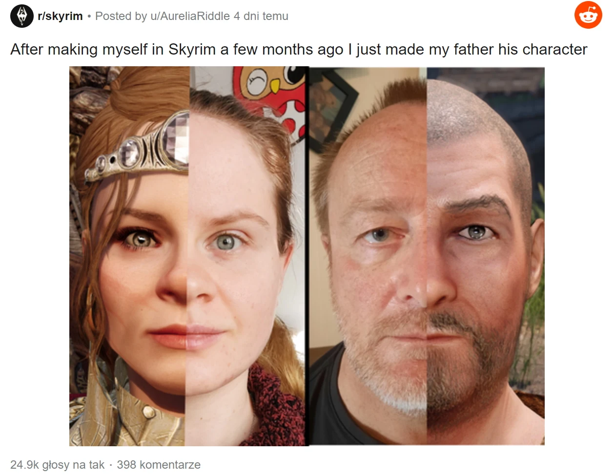 Skyrim - zdjęcie zamieszczone w serwisie Reddit.com przez użytkownika @AureliaRiddle Skyrim - zdjęcie zamieszczone w serwisie Reddit.com przez użytkownika @AureliaRiddle