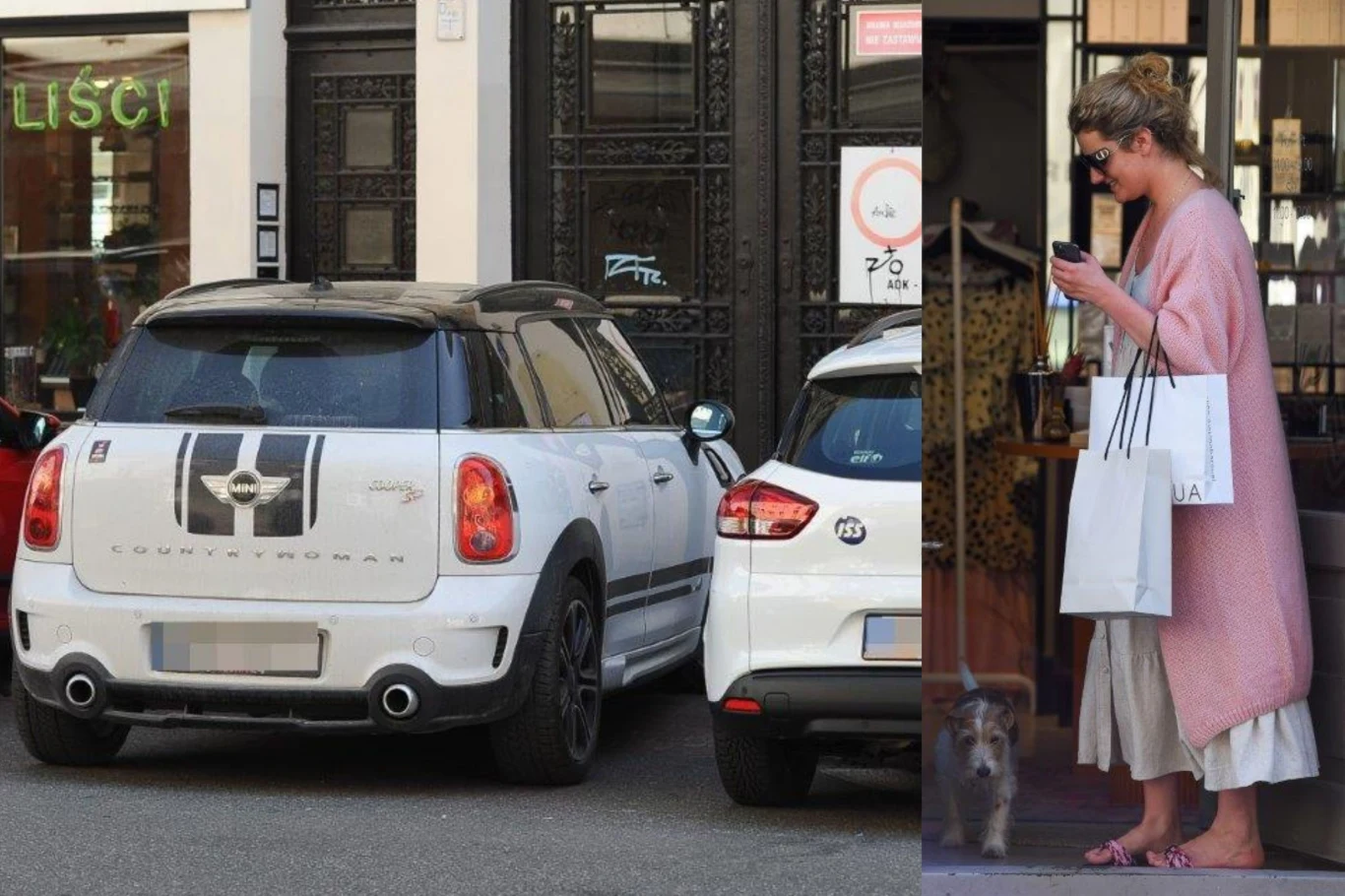 Zborowska parkuje na zakazie Zborowska parkuje na zakazie