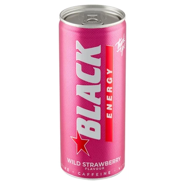 Black Energy Wild Strawberry Gazowany napój energetyzujący 250 ml - 2