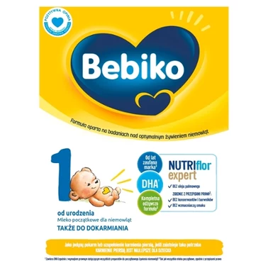 Bebiko 1 Mleko początkowe dla niemowląt od urodzenia 600 g - 3