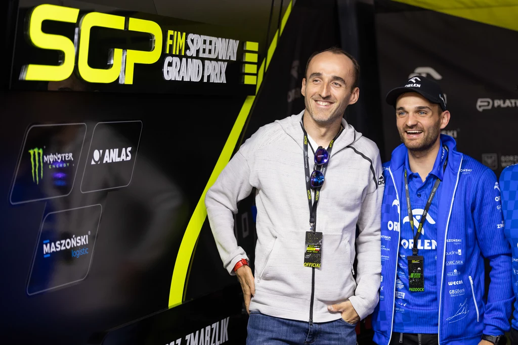Robert Kubica i Bartosz Zmarzlik na Grand Prix na PGE Narodowym