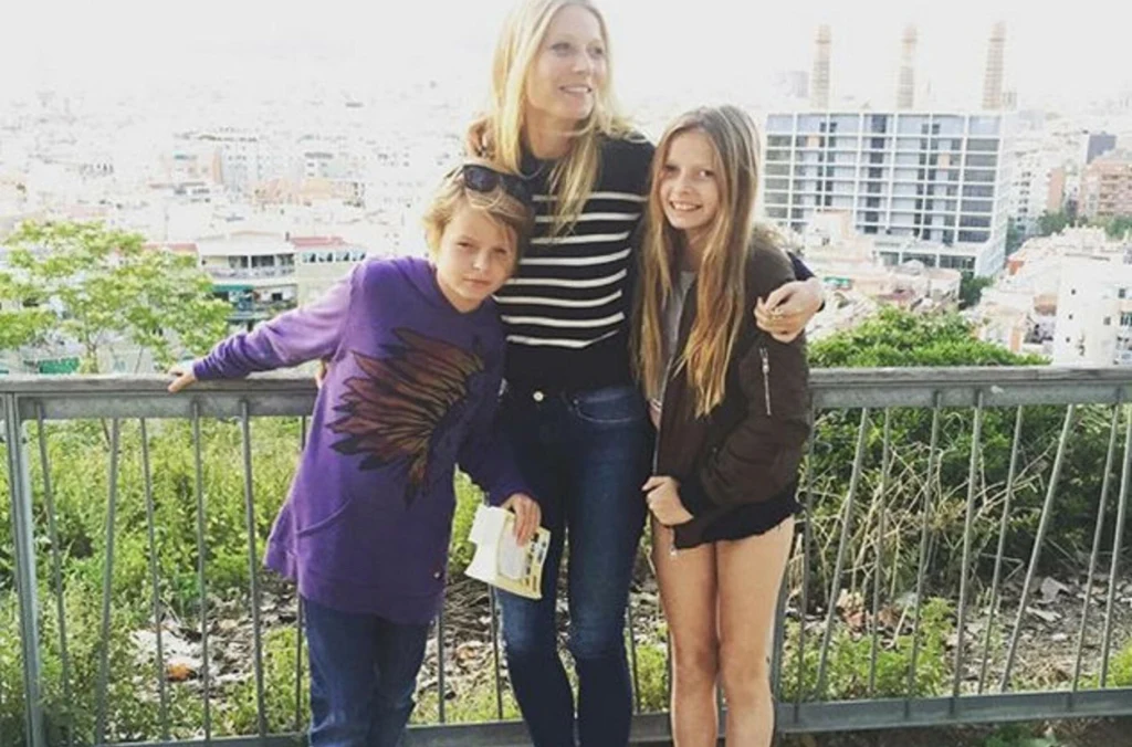 Gwyneth Paltrow z dziećmi, 2016 rok