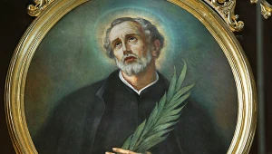 Andrzej Bobola na obrazie kościoła pw. Przemienienia Pańskiego w Sanoku