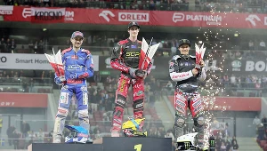 Podium Grand Prix na PGE Narodowym