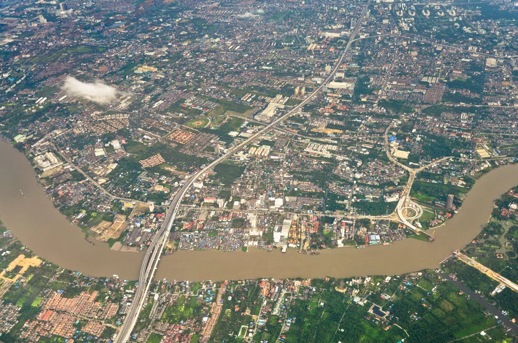 Bangkok widziany z lotu ptaka