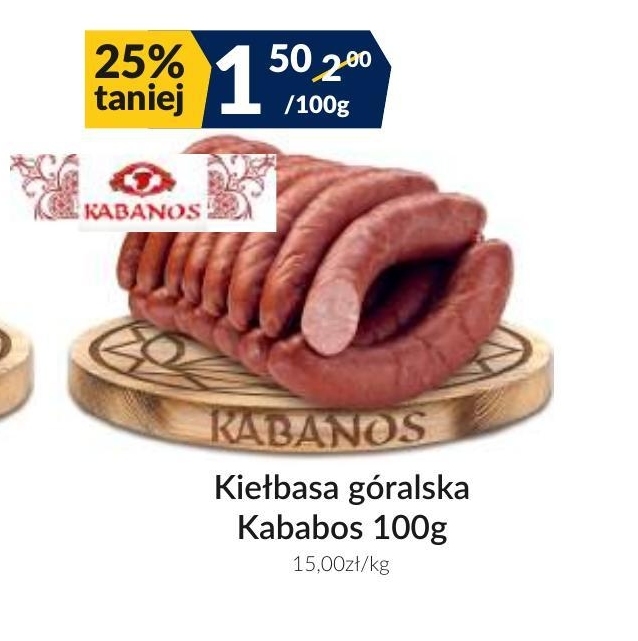 Kiełbasa Kabanos niska cena