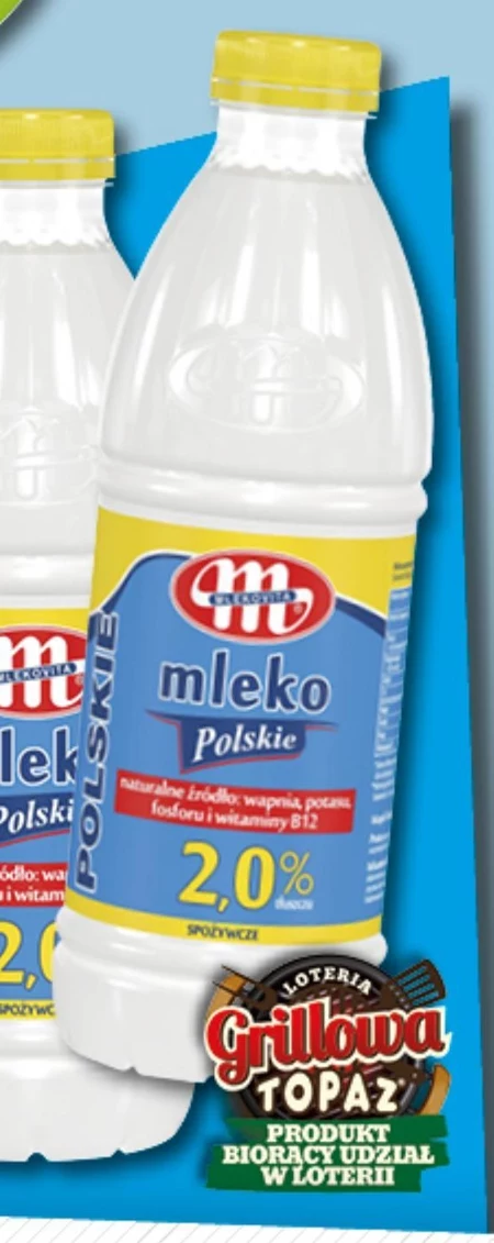 Mlekovita Mleko Polskie spożywcze 2,0 % 1 l