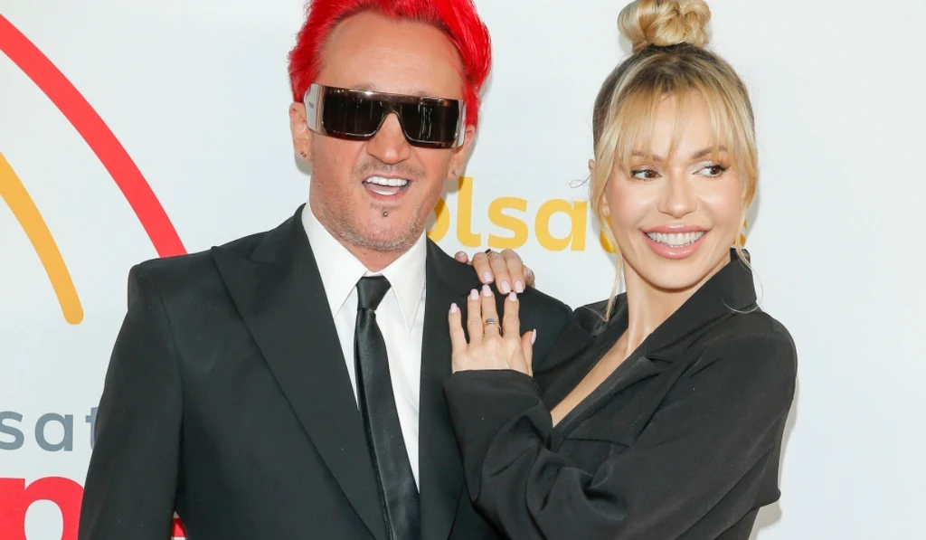 Doda i Michał Wiśniewski na konferencji prasowej Polsat SuperHit Festiwal