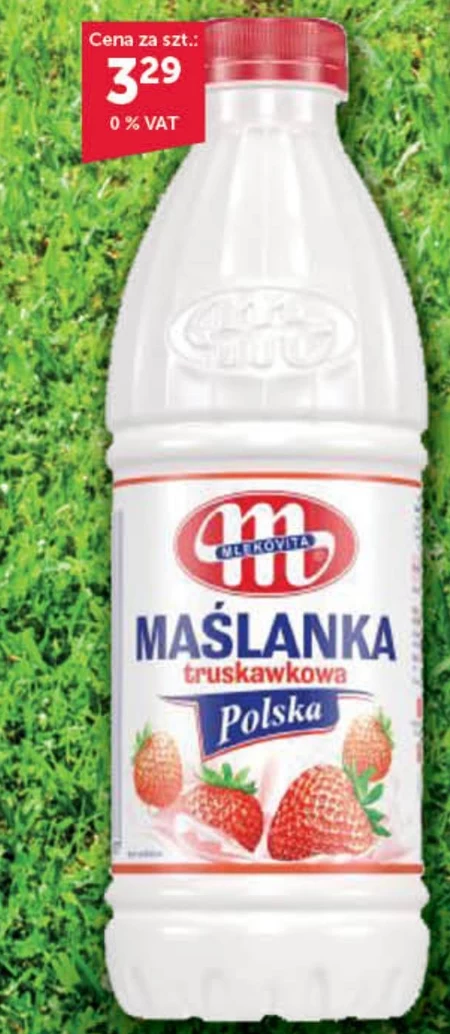 Mlekovita Maślanka Polska truskawkowa 1 kg