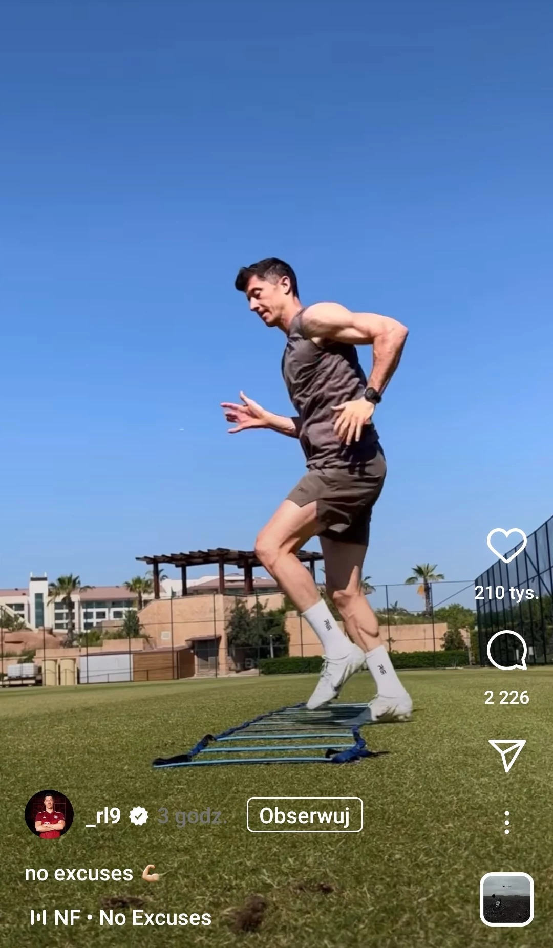 Robert Lewandowski/ Źródło: Instagram. 