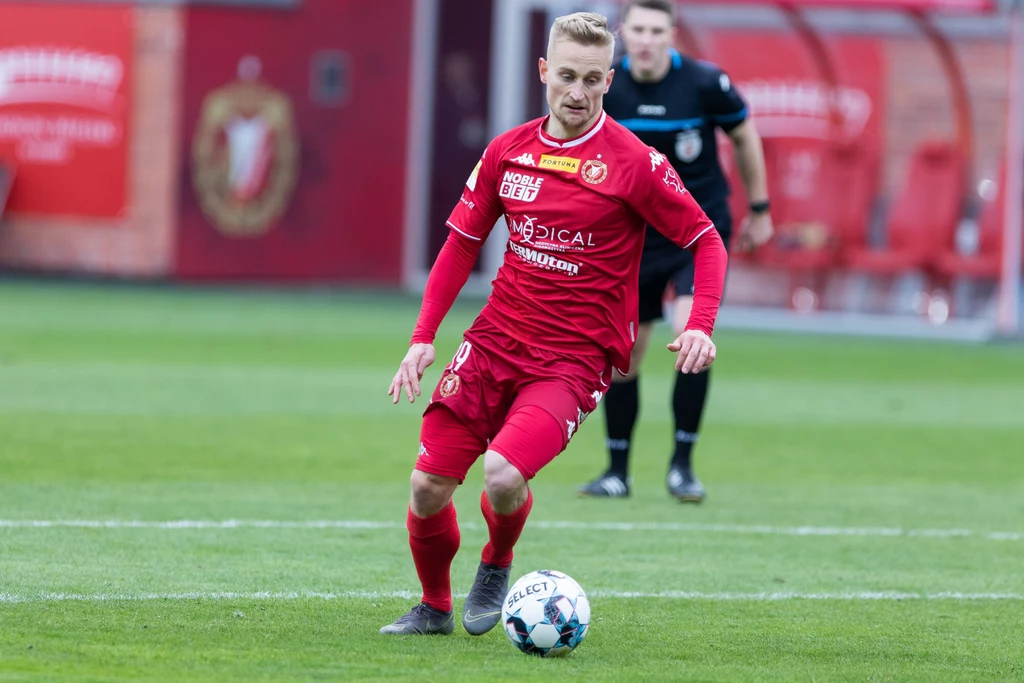 03.04.2022. Lodz 26. Kolejka Fortuna 1 ligi mecz Widzew Lodz - GKS Tychy n/z Bartlomiej Pawlowski fot. Adrian Mielczarski/REPORTER 03.04.2022. Lodz 26. Kolejka Fortuna 1 ligi mecz Widzew Lodz - GKS Tychy n/z Bartlomiej Pawlowski fot. Adrian Mielczarski/REPORTER