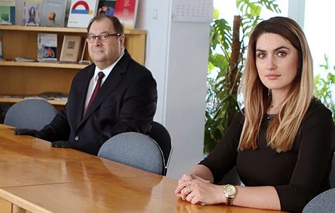 Od lewej: Wiesław Łyszczek i Iwona Hadacz Od lewej: Wiesław Łyszczek i Iwona Hadacz