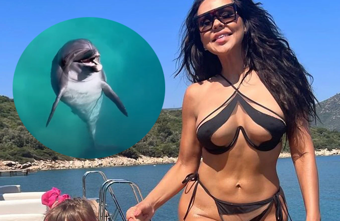 Sylwia Bomba miała przygodę z delfinami /https://www.instagram.com/sylwiabomba/ Sylwia Bomba miała przygodę z delfinami /https://www.instagram.com/sylwiabomba/