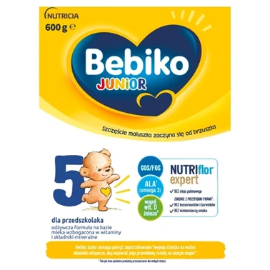 Bebiko Junior 5 Odżywcza formuła na bazie mleka dla przedszkolaka 600 g - 0